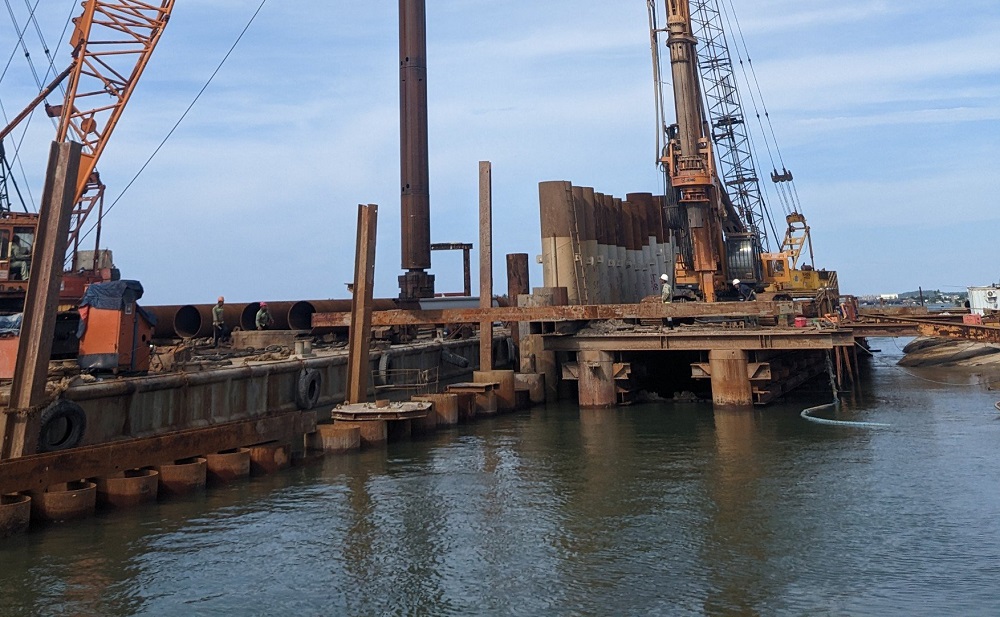 port construction in vietnam - vinh tan port construction project - binh thuan province - vietnam